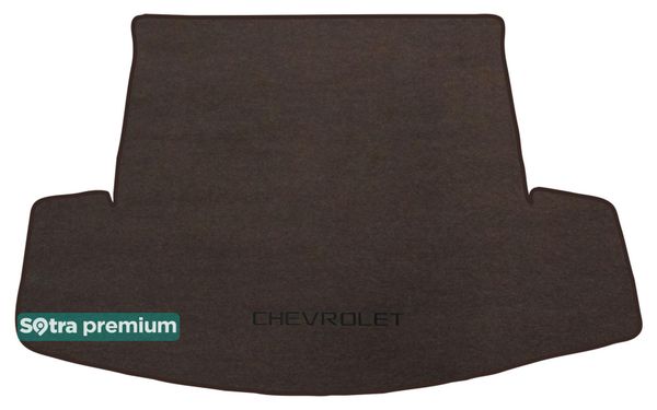 Двошарові килимки Sotra Premium Chocolate для Chevrolet Captiva (mkI)(складений 3 ряд)(багажник) 2010-2018 - Фото 1