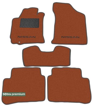 Двошарові килимки Sotra Premium Terracotta для Nissan Altima (mkIV)(L32A) 2007-2012 - Фото 1