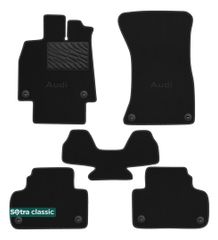 Двухслойные коврики Sotra Classic Black для Audi Q5/SQ5 (mkII) 2017→
