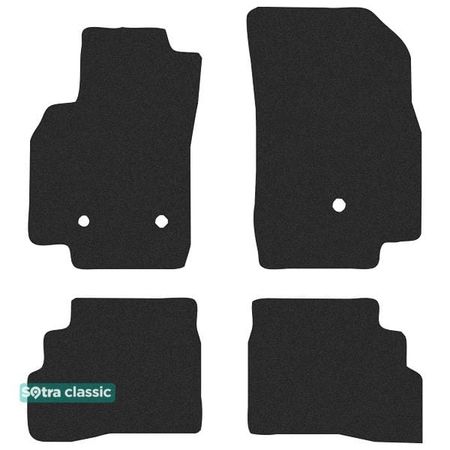 Двошарові килимки Sotra Classic Black для Chevrolet Spark (mkIV) 2015-2022 - Фото 1