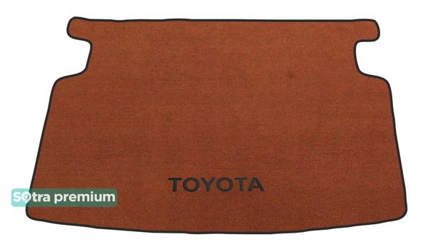 Двошарові килимки Sotra Premium Terracotta для Toyota Corolla (mkX)(E140)(хетчбек)(багажник) 2006-2012 - Фото 1
