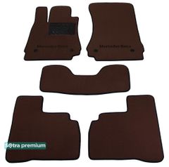 Двошарові килимки Sotra Premium Chocolate для Mercedes-Benz S-Class (W221) 2006-2013