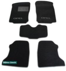 Двухслойные коврики Sotra Classic Black для Opel Combo (mkIII)(C)(1-2 ряд) 2001-2011