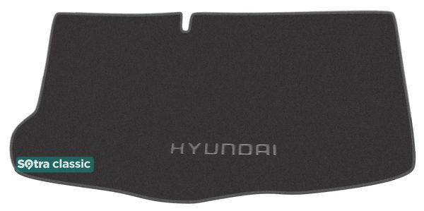 Двухслойные коврики Sotra Classic Grey для Hyundai i10 (mkI)(багажник) 2007-2014 - Фото 1