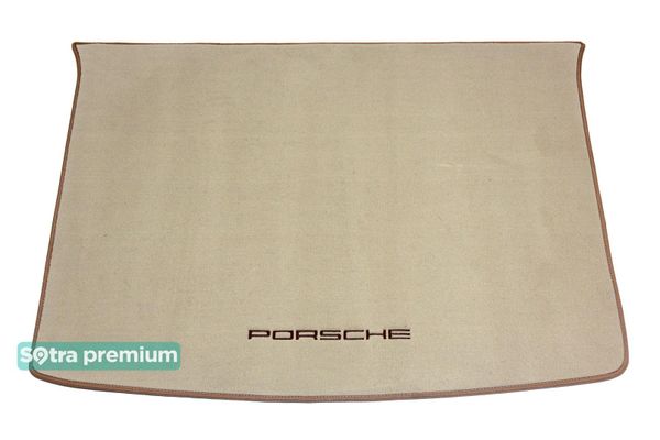 Двухслойные коврики Sotra Premium Beige для Porsche Cayenne (mkI)(багажник) 2002-2010 - Фото 1