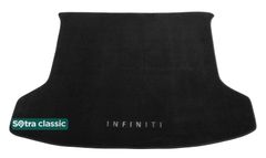 Двошарові килимки Sotra Classic Black для Infiniti QX50 (mkII)(багажник) 2017→ / QX55 (mkI)(багажник) 2021→