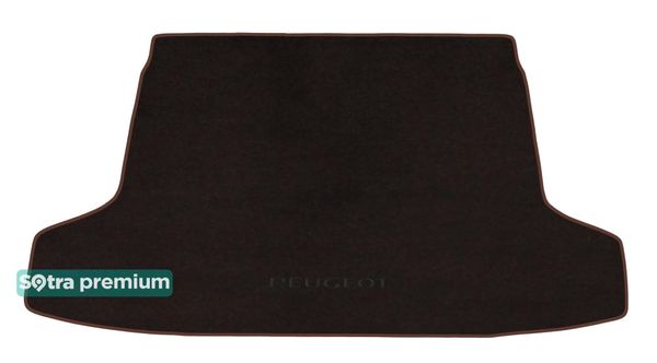 Двошарові килимки Sotra Premium Chocolate для Peugeot 508 (mkI)(седан)(не гібрид)(багажник) 2010-2018 - Фото 1