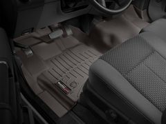 Килимки WeatherTech Choco для Ford Super Duty (mkIII)(single cab)(no 4x4 shifter)(raised dead pedal)(1 pc.)(1 row) 2012-2016 automatic - Фото 2