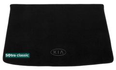 Двухслойные коврики Sotra Classic Black для Kia Rio (mkII)(хетчбэк)(багажник) 2005-2011