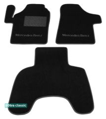 Двухслойные коврики Sotra Classic Black для Mercedes-Benz Vito / Viano (W638)(1 ряд) 1996-2003