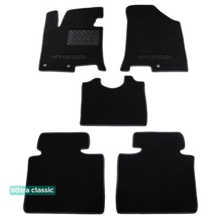 Двошарові килимки Sotra Classic Black для Hyundai i40 (mkI) 2011-2019 - Фото 1