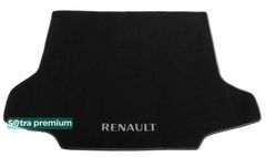 Двухслойные коврики Sotra Premium Black для Renault Koleos (mkI)(багажник) 2007-2016