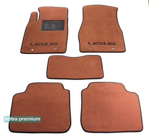 Двошарові килимки Sotra Premium Terracotta для Lexus ES (mkIV) 2001-2006 - Фото 1