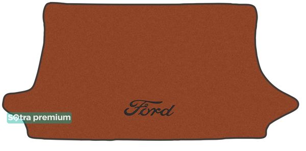 Двошарові килимки Sotra Premium Terracotta для Ford Fiesta (mkV)(5-дв.)(багажник) 2002-2008 - Фото 1