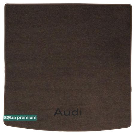 Двошарові килимки Sotra Premium Chocolate для Audi A4/S4/RS4 (mkIV)(B8)(універсал)(багажник) 2008-2016 - Фото 1