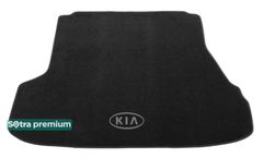 Двошарові килимки Sotra Premium Black для Kia Cerato (mkI)(седан)(багажник) 2004-2009