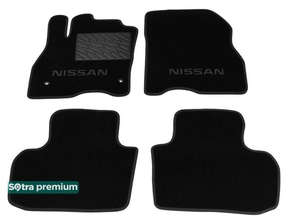 Двошарові килимки Sotra Premium Graphite для Nissan Leaf (mkI) 2010-2017 - Фото 1