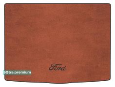 Двошарові килимки Sotra Premium Terracotta для Ford Focus (mkIV)(хетчбек)(верхній)(із запаскою)(багажник) 2018→ - Фото 1