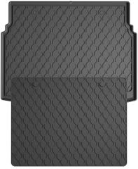 Гумовий коврик в багажник Gledring для Opel Crossland X (mkI) 2017-> (нижній)(багажник з захистом)