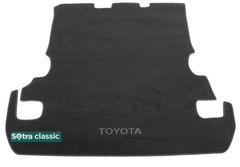 Двухслойные коврики Sotra Classic Grey для Toyota Land Cruiser (J200)(с вырезами под 3 ряд)(багажник) 2007-2015