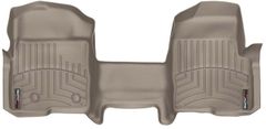 Коврики WeatherTech Beige для Ford F-150 (mkXII)(all cabs)(no 4x4 shifter)(with not full console)(with air vents to 2 row)(2 fixing posts)(1 pc)(1 row) 2010-2014