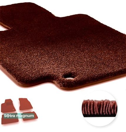 Двошарові килимки Sotra Magnum Red для Dodge Charger / Magnum (mkI)(задній привід) 2005-2010 - Фото 1