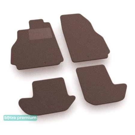 Двошарові килимки Sotra Premium Chocolate для Nissan GT-R (R35) 2007-2022 - Фото 1