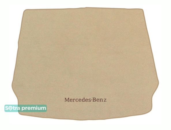 Двошарові килимки Sotra Premium Beige для Mercedes-Benz GLC-Class (С253)(купе)(гібрид)(багажник) 2017-2022 - Фото 1