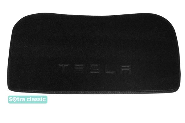 Двошарові килимки Sotra Classic Black для Tesla Model 3 (mkI)(рівна поверхня)(передній багажник) 2017-2020 - Фото 1