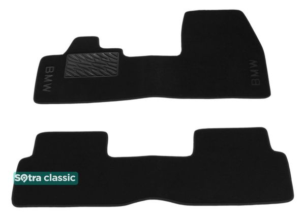 Двухслойные коврики Sotra Classic Black для BMW i3 (I01) 2013-2022 - Фото 1