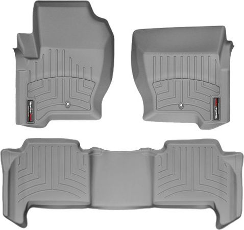 Коврики Weathertech Grey для Land Rover Range Rover Sport (mkI)(2 fixing hooks) 2008-2013 - Фото 1