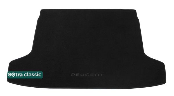 Двошарові килимки Sotra Classic Black для Peugeot 508 (mkI)(седан)(не гібрид)(багажник) 2010-2018 - Фото 1