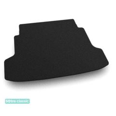 Двошарові килимки Sotra Classic Black для Kia Cerato (mkI)(седан)(багажник) 2009-2013