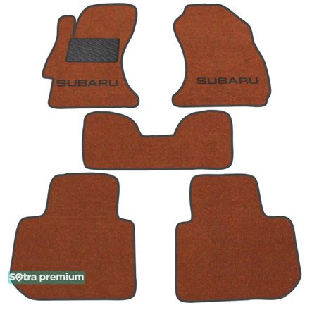 Двошарові килимки Sotra Premium Terracotta для Subaru XV (mkI) 2011-2017 / Levorg (mkI) 2014-2020 - Фото 1