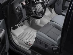 Коврики Weathertech Grey для Ford Super Duty (extended cab)(mkIII)(no 4x4 shifter)(1 row - 1pc.)(no dead pedal) 2011-2012 automatic - Фото 2