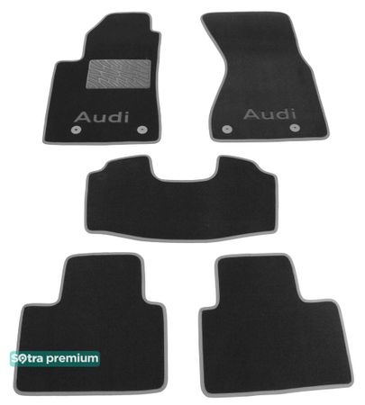 Двошарові килимки Sotra Premium Grey для Audi A8/S8 (mkI)(D2) 1994-2002 - Фото 1