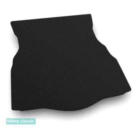 Двошарові килимки Sotra Classic Black для Ford Mondeo (mkV)(ліфтбек)(із запаскою)(багажник) 2014-2022 - Фото 1