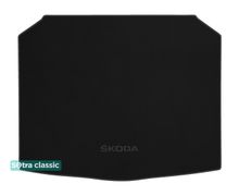 Двошарові килимки Sotra Classic Black для Skoda Karoq (mkI)(з нішою під докатку)(з дворівневою підлогою)(нижній рівень)(багажник) 2017→ - Фото 1