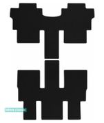 Двошарові килимки Sotra Classic Black для Hyundai Staria (mkI)(2 ряд - 1+1)(3ряд - 3 місця)(2-3 ряд) 2021→ - Фото 1