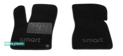 Двухслойные коврики Sotra Classic Black для Smart ForTwo (W453) 2014→