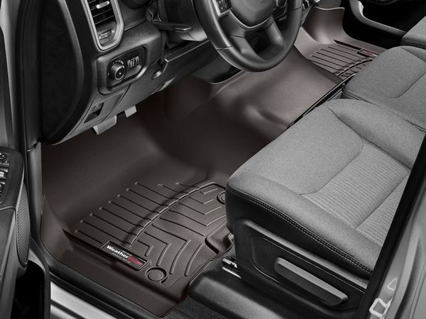 Коврики Weathertech Black для Dodge Ram (crew cab)(mkV)(1 row bench seats)(no storage under 2 row) 2019→ - Фото 2