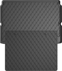 Резиновые коврики в багажник Gledring для Peugeot 2008 (mkII) 2020→ (с двухуровневым полом)(верхний уровень)(багажник с защитой)