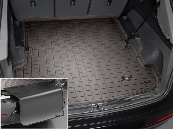 Килимок из захистом WeatherTech Choco для Audi Q7/SQ7 (mkII)(3 rows)(trunk behind 2 row) 2015→ - Фото 2