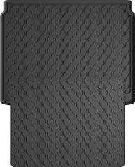 Резиновые коврики в багажник Gledring для Seat Ateca (mkI) 2016→ (с двухуровневым полом)(верхний уровень)(багажник с защитой)