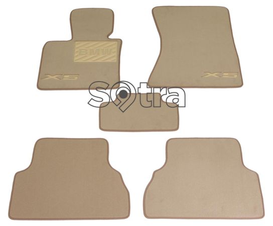 Двошарові килимки Sotra Custom Premium Beige для BMW X5 (E70) / X6 (E71) 2007-2014 - Фото 1