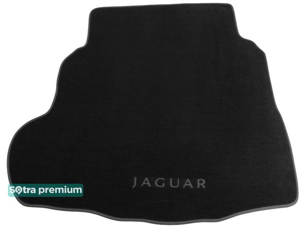 Двошарові килимки Sotra Premium Black для Jaguar XF (mkII)(седан)(без Technology Package)(багажник) 2015→ - Фото 1