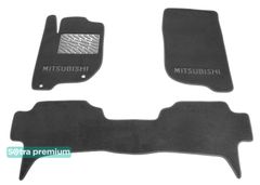 Двухслойные коврики Sotra Premium Grey для Mitsubishi Pajero Sport (mkII) 2008-2016