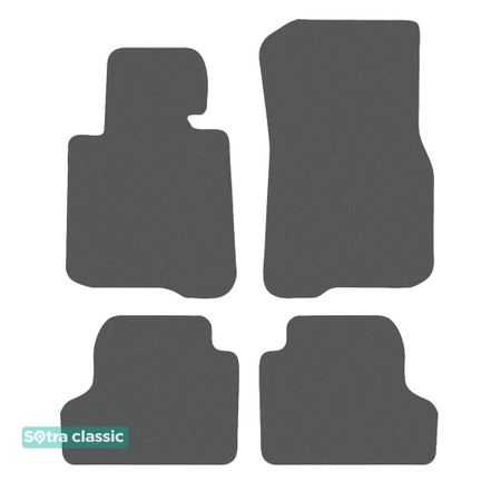 Двошарові килимки Sotra Classic Grey для BMW 4-series (F32)(купе) 2013-2020 - Фото 1