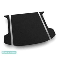 Двошарові килимки Sotra Premium Black для Cadillac XT5 (mkI)(з полозами)(багажник) 2017→