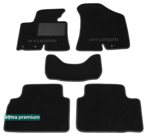 Двошарові килимки Sotra Premium Black для Hyundai ix35 (mkII) 2009-2015 - Фото 1